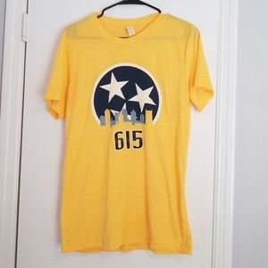Predators Yellow 615 Nashville Tristar Shirt